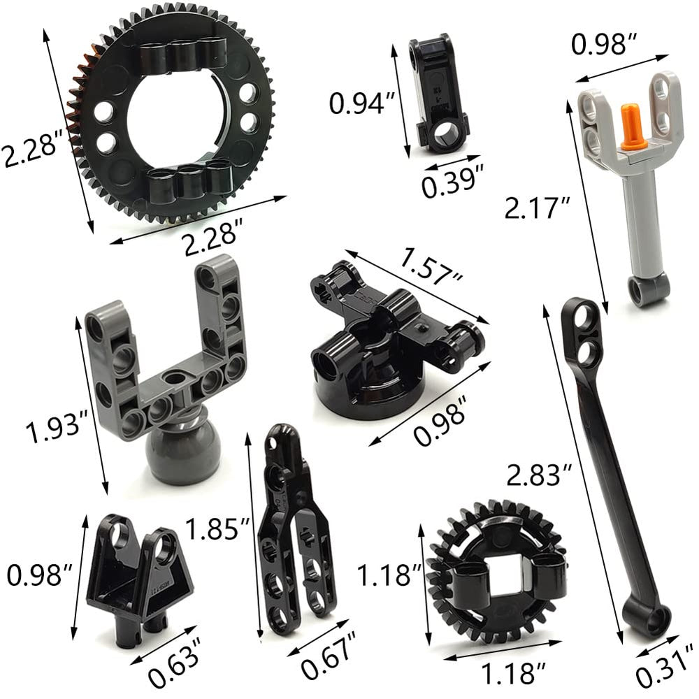dspitwod MOC shock absorbers promote smoother action in moving builds.