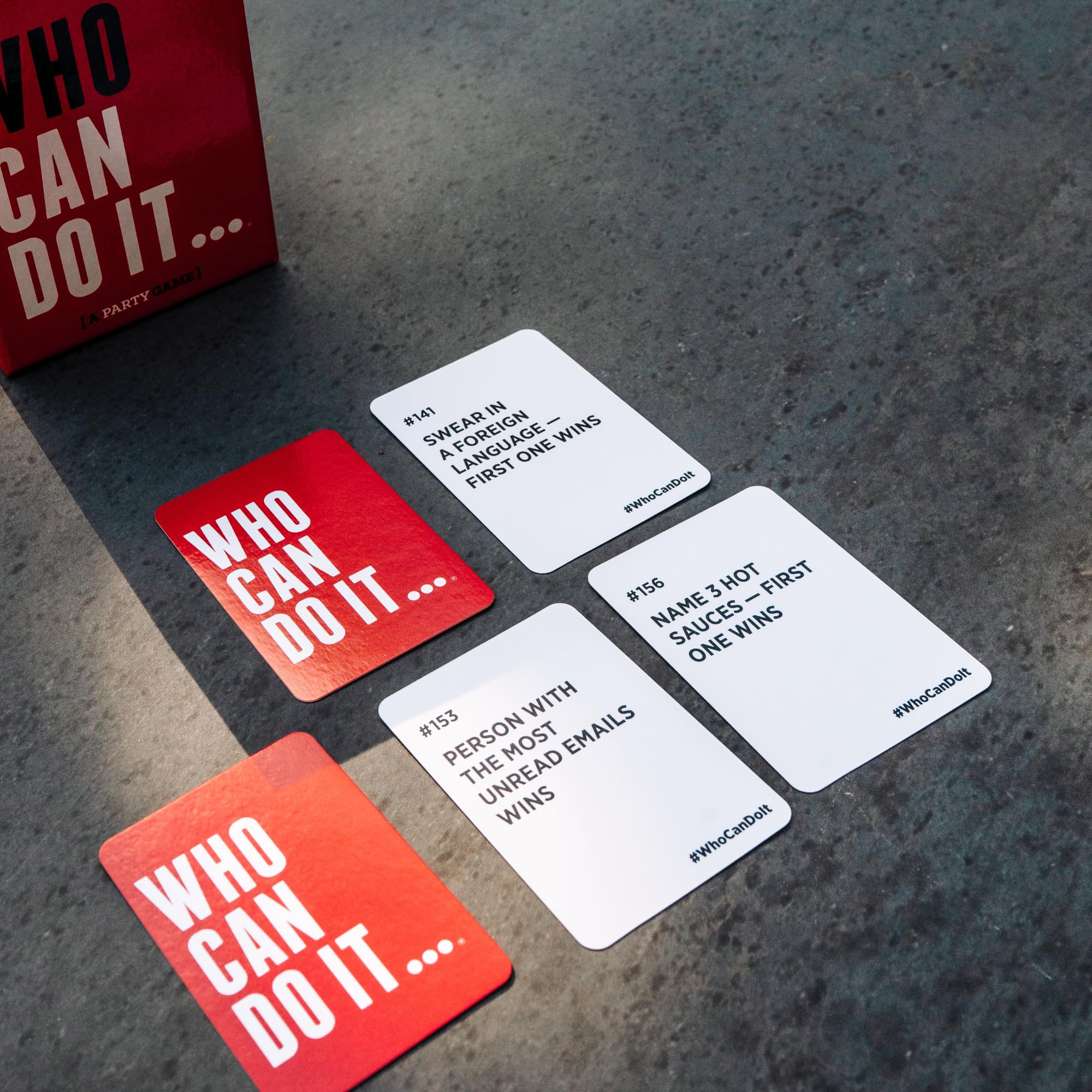 DSS Games Who Can Do It? targets adults 17 plus for mature humor