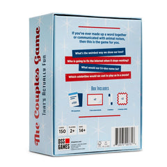DSS Games The Couples Game dry-erase pens included for quick, reusable answers.
