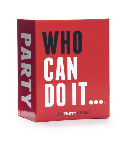 DSS Games Who Can Do It? front cover invites groups to laugh and compete