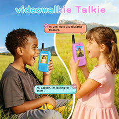 DTQJ rechargeable kids walkie talkie with FaceTime-style video calls.