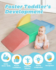 DTRK crawling-sliding-blocks enable safe exploration and gross-motor practice at home.