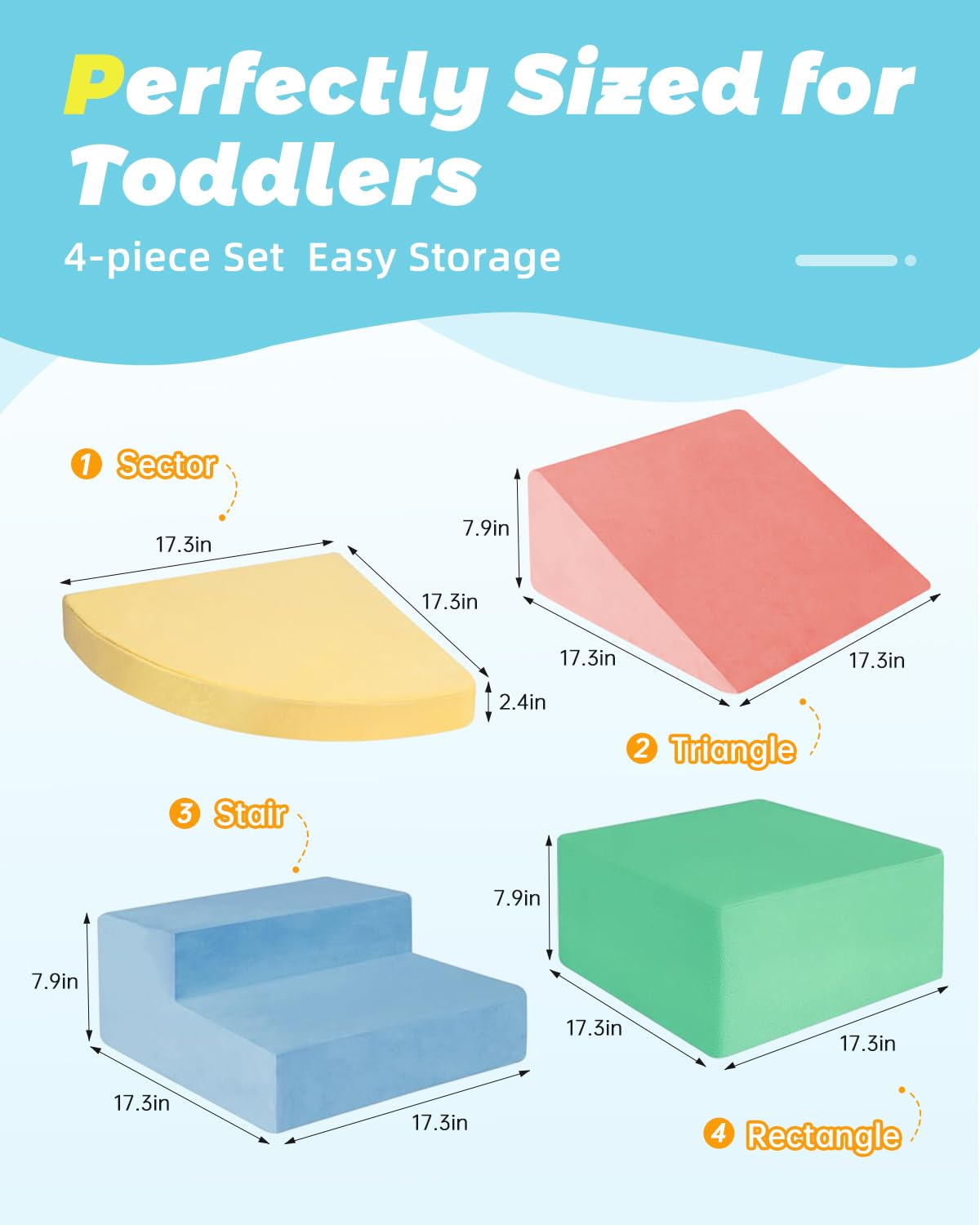 DTRK soft-indoor-play-blocks encourage quiet, creative forts and obstacle courses for curious toddlers.