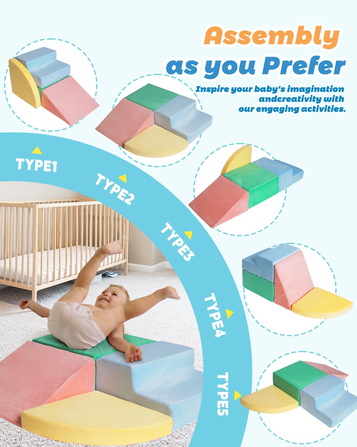 DTRK space-saving-play-gym keeps living rooms tidy while encouraging active climbing.