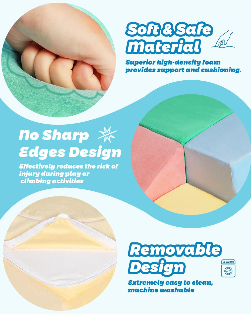 DTRK toddler-play-gym-foam-blocks support imaginative, active indoor play and early physical development.