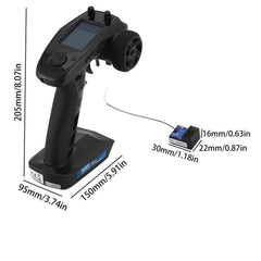 DTXMX FS-GT5 auto brake function aids stable stopping on varied tracks.