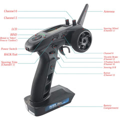 DTXMX FS-GT5 LCD panel displays settings clearly for model setups.