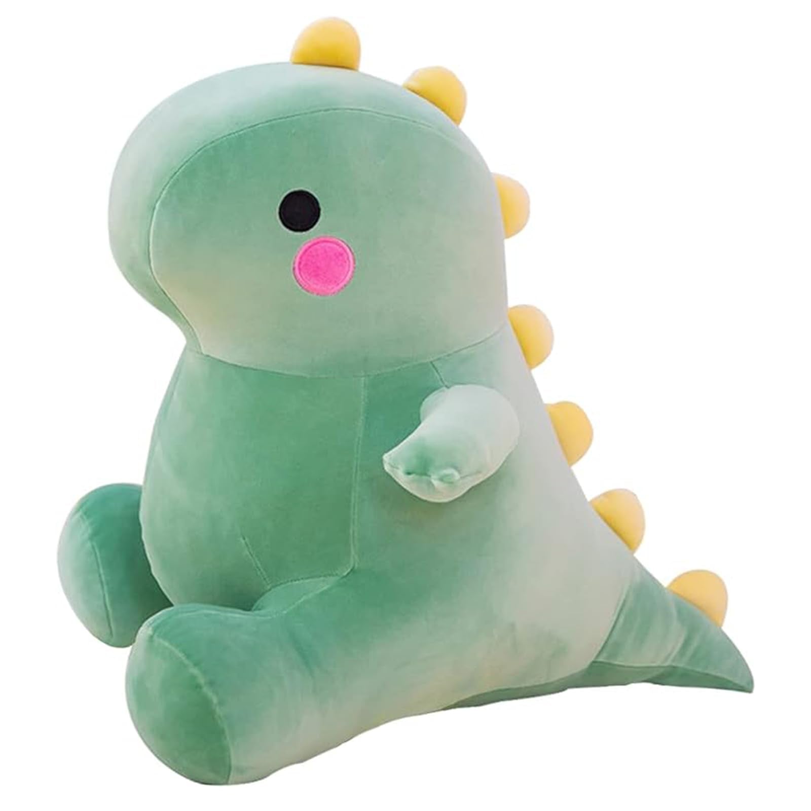 DUANMUL cute fat dinosaur plush in green 8in for cuddling and play.