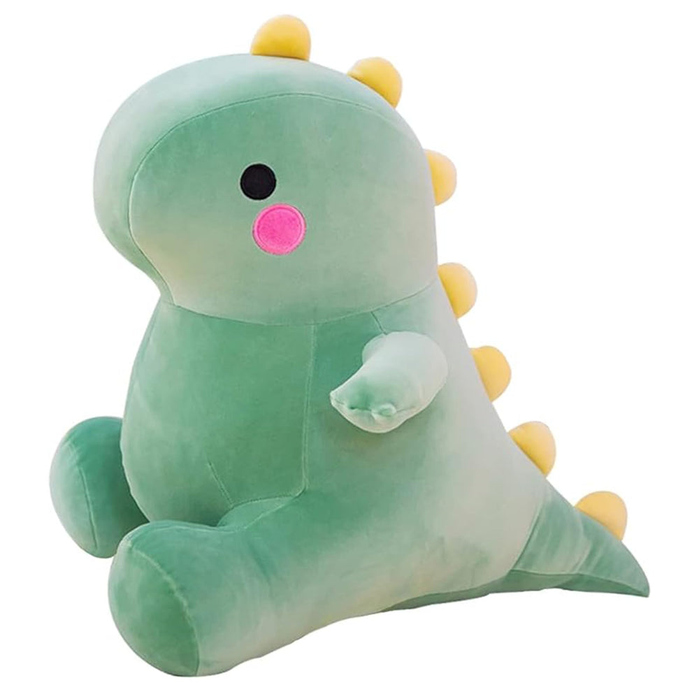 DUANMUL cute fat dinosaur plush in green 8in for cuddling and play.