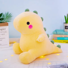 DUANMUL plush dinosaur yellow 8in in a hugging pose invites comforting playtime