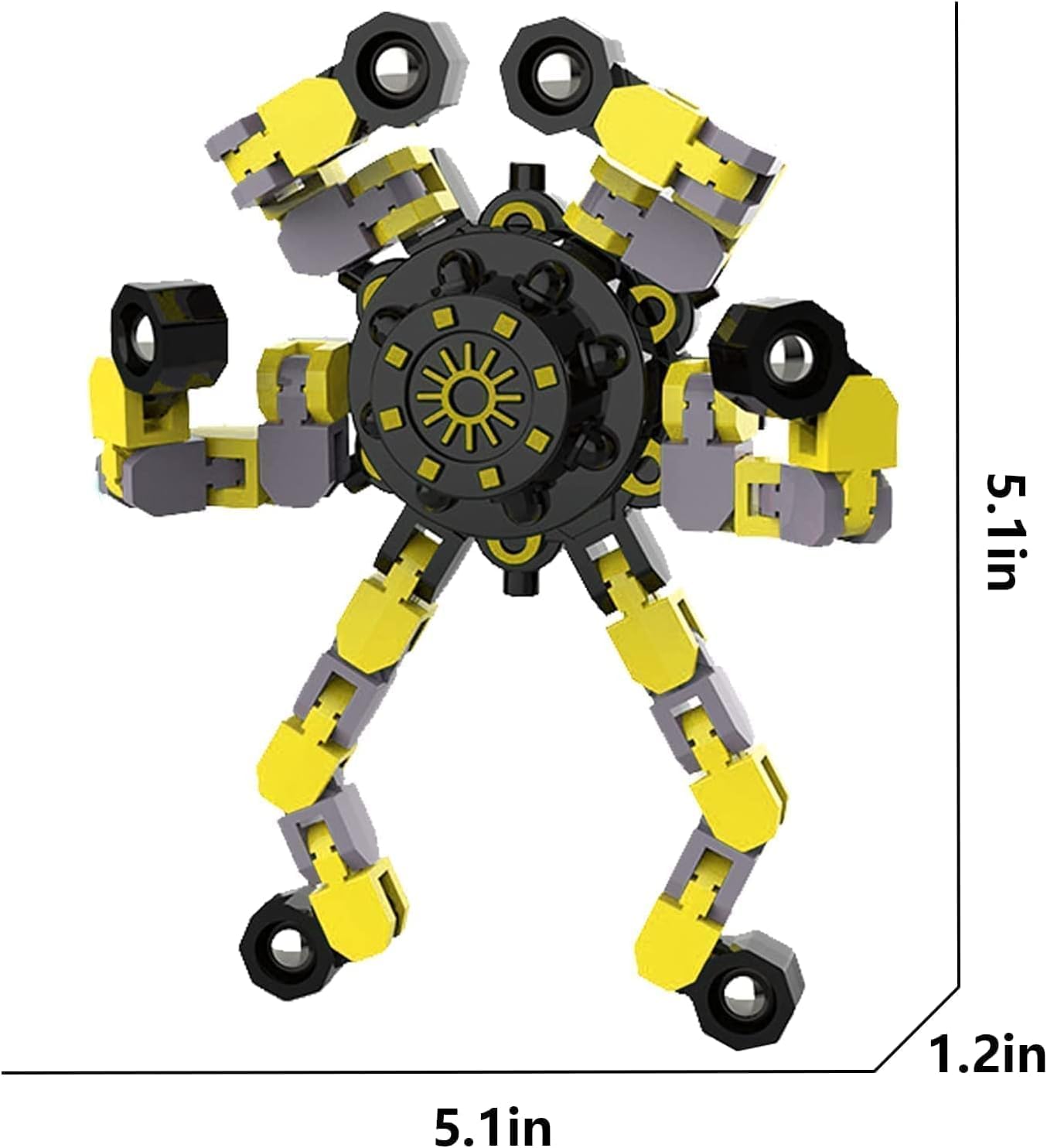 DUBANJOWE transformable robot design fidget spinner sparks creativity