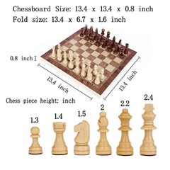 DUBSTAR polished wooden chess pieces feel solid during play