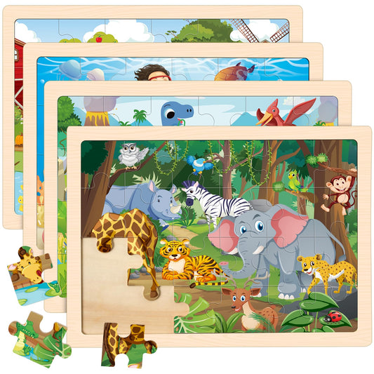 Duchong dinosaur puzzle 24-piece for kids enhances focus and fine motor skills.