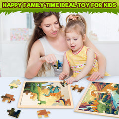 Duchong gift-ready dinosaur puzzle set ideal for birthdays and holidays.