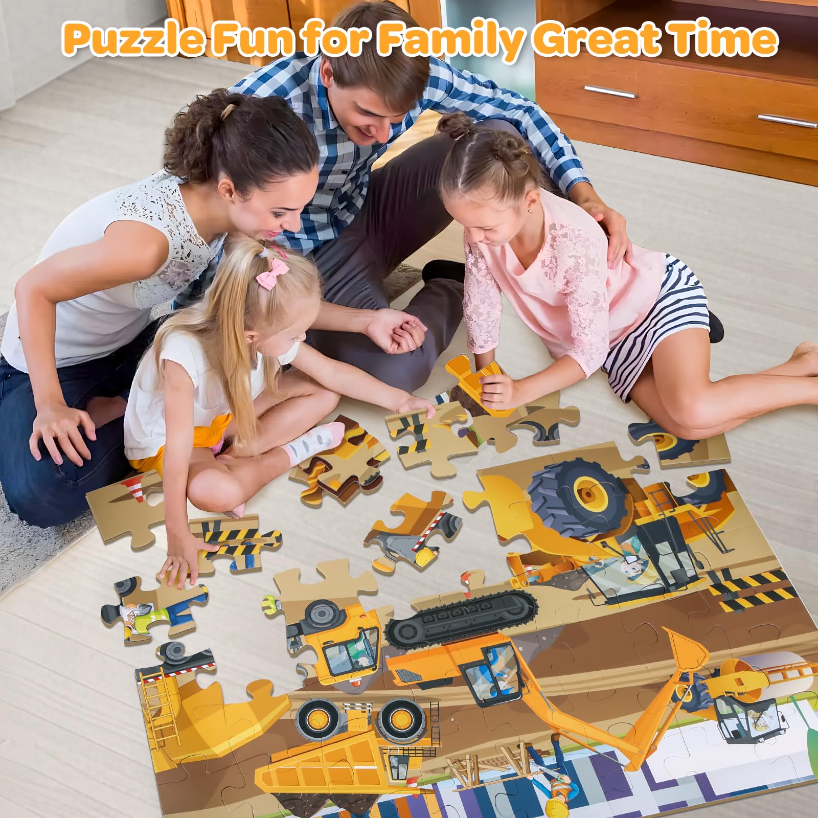Duchong family time puzzle supports cooperative play and bonding
