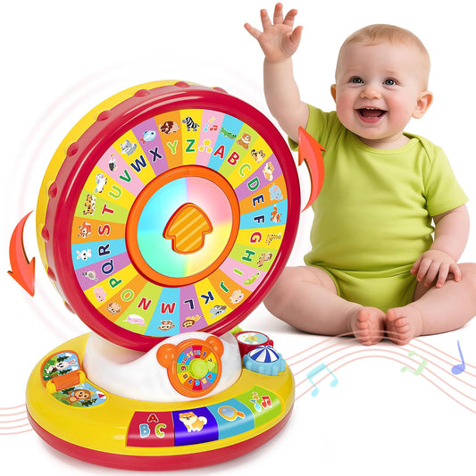 Duchong learning toy alphabet spin lights enhances early letter recognition and engaging play.
