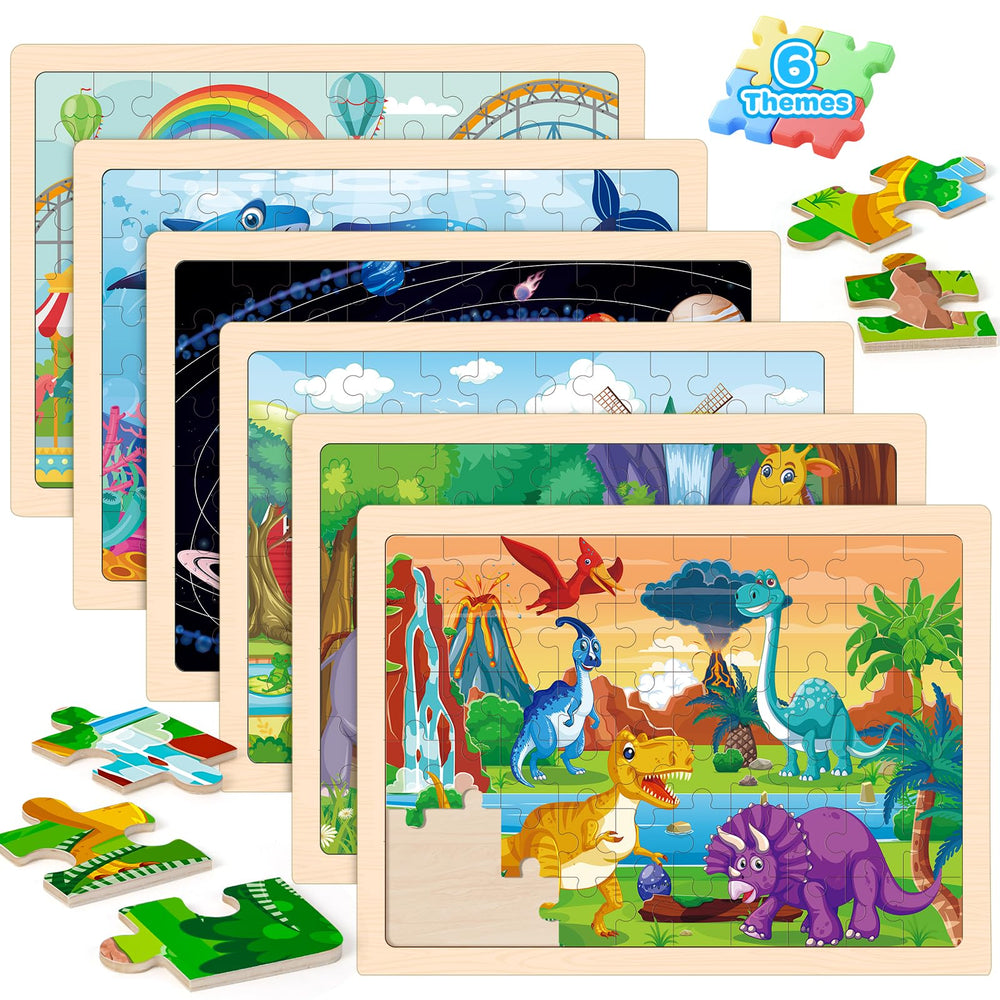 Duchong wooden puzzle collection frame helps keep pieces organized