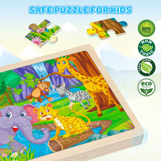 Duchong dinosaurs puzzle set for hands-on learning and coordination