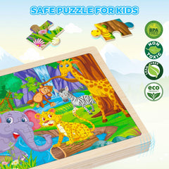 Duchong dinosaurs puzzle set for hands-on learning and coordination