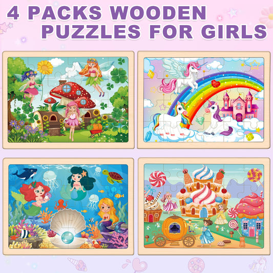 Duchong princess wooden puzzle 24-piece supporting fine motor skills and engagement