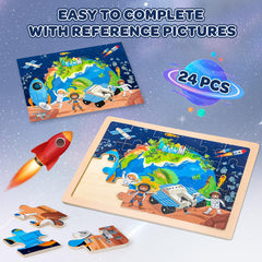 Duchong solar system puzzle invites curious minds to learn celestial patterns.