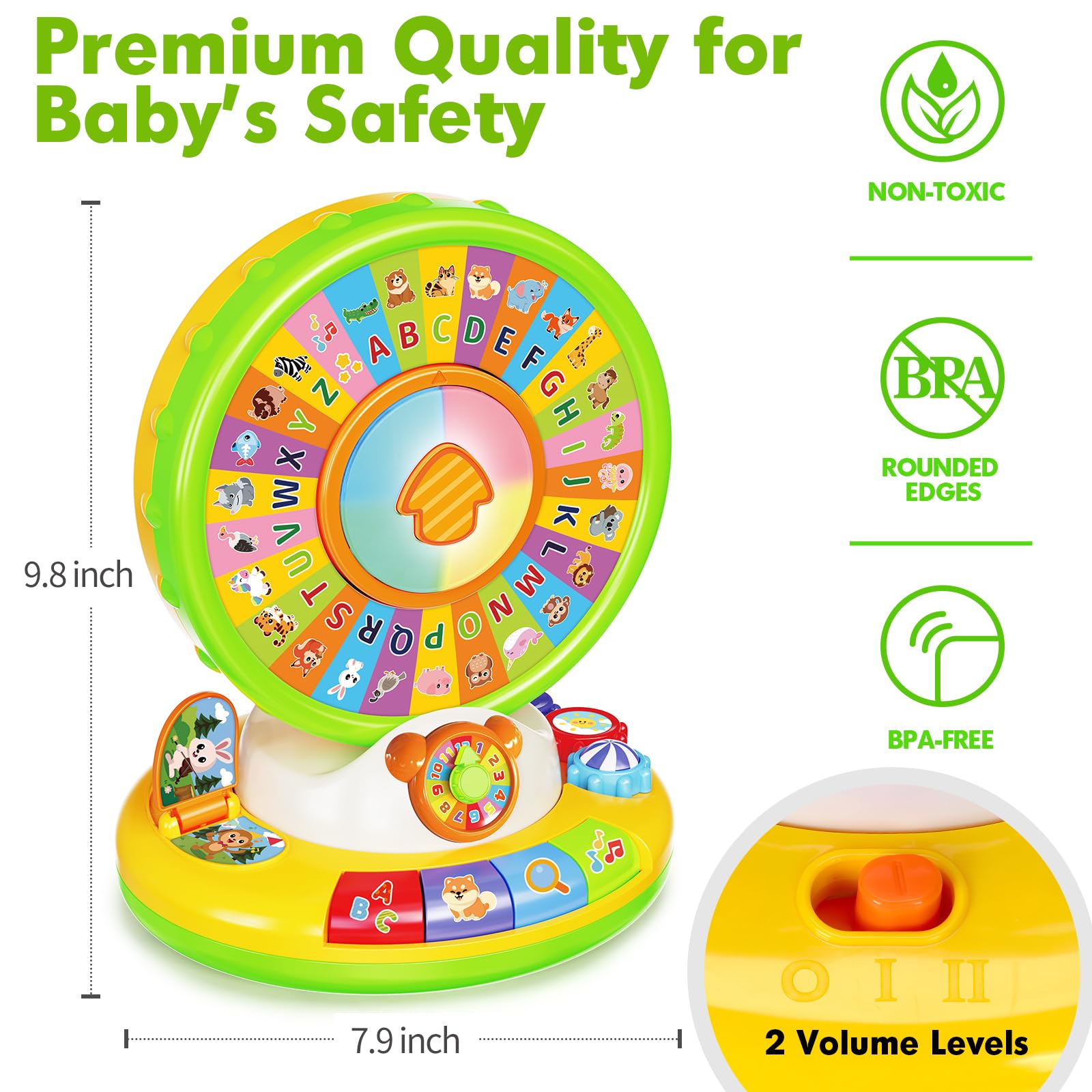 Duchong soothing melodies provide comforting audio during quiet playtime.