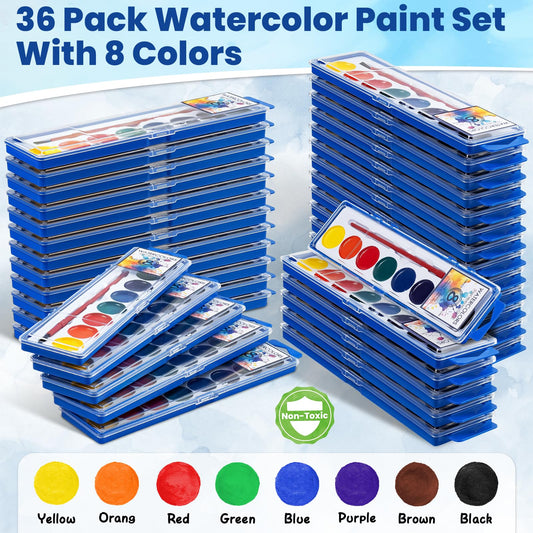 Duchong watercolor paint with brush included for easy start on projects.