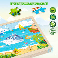 Duchong wooden puzzles showing bulldozer pieces support dexterity and confident fitting.