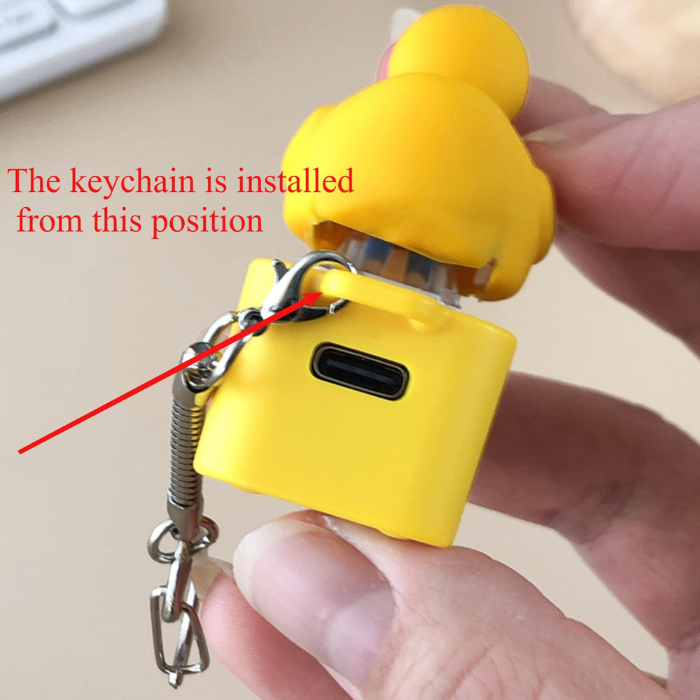 Duck Quacking Fidget Toy: perfect on-the-go keychain for anxiety relief.