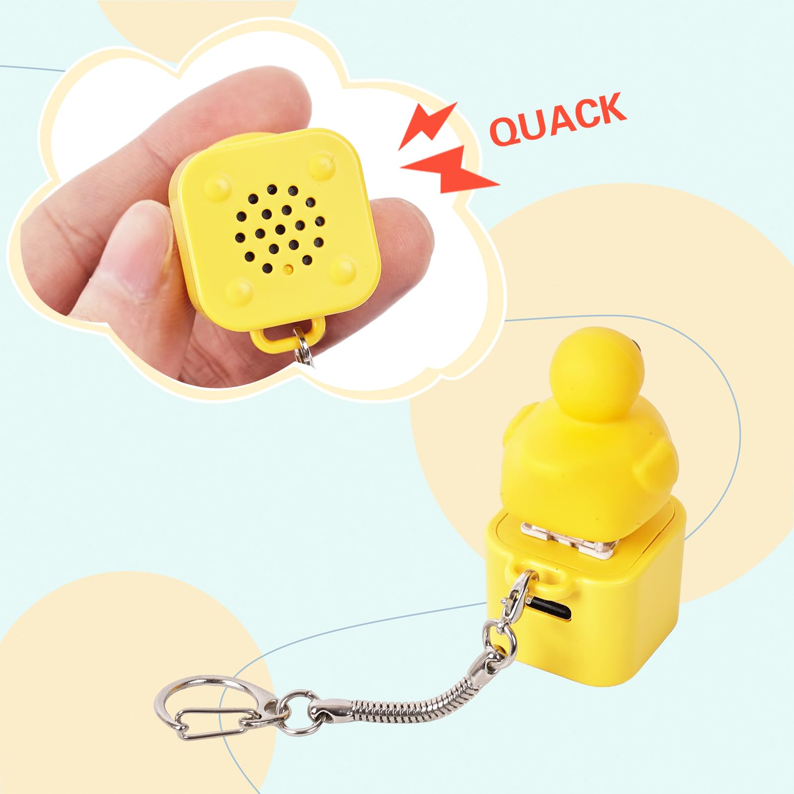 Duck Quacking Fidget Toy: cheerful yellow design adds playful energy.
