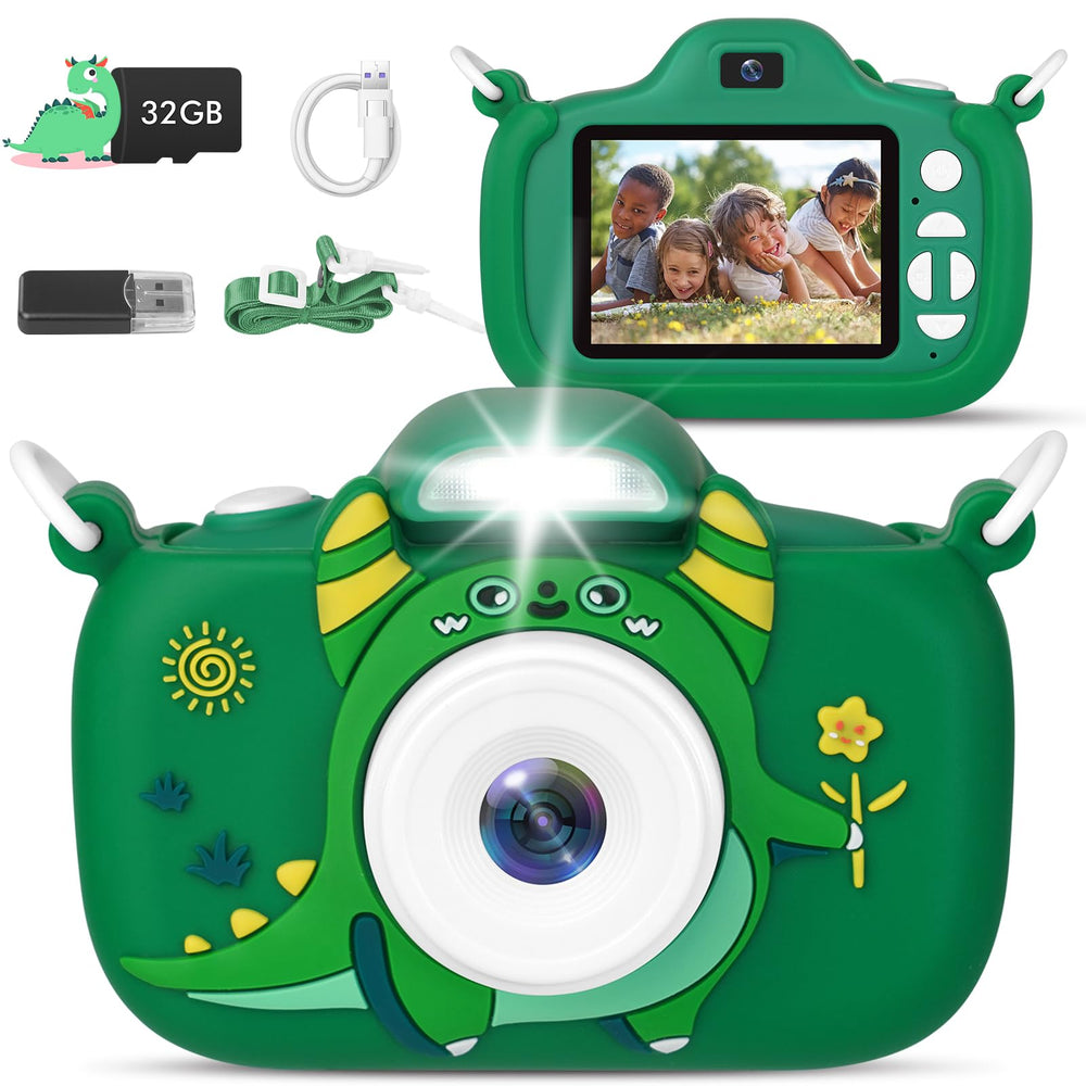 Duckart kids camera front view shows durable, kid-friendly design for active play.