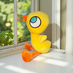 Duckling Plush features large eyes to spark imaginative storytelling