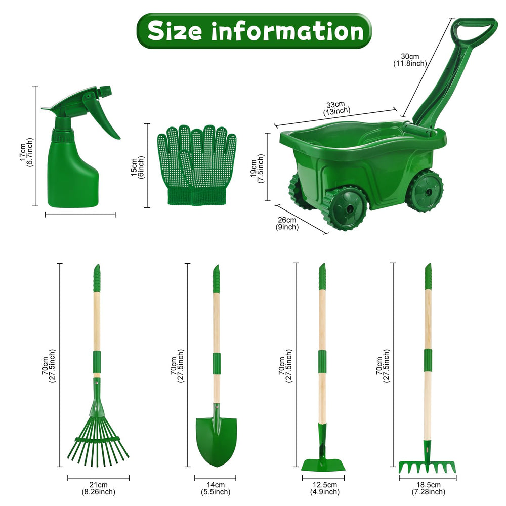 Duckura Kids Gardening Tools leaf rake for kids' outdoor play