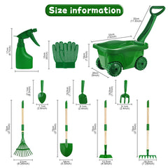 Duckura Kids Gardening Tools Set gloves protect hands while young gardeners learn through hands-on tasks.