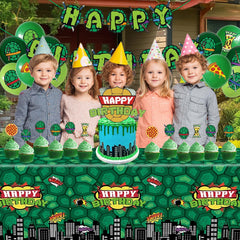 DUCTIAIARY turtle party balloons create a playful festive atmosphere