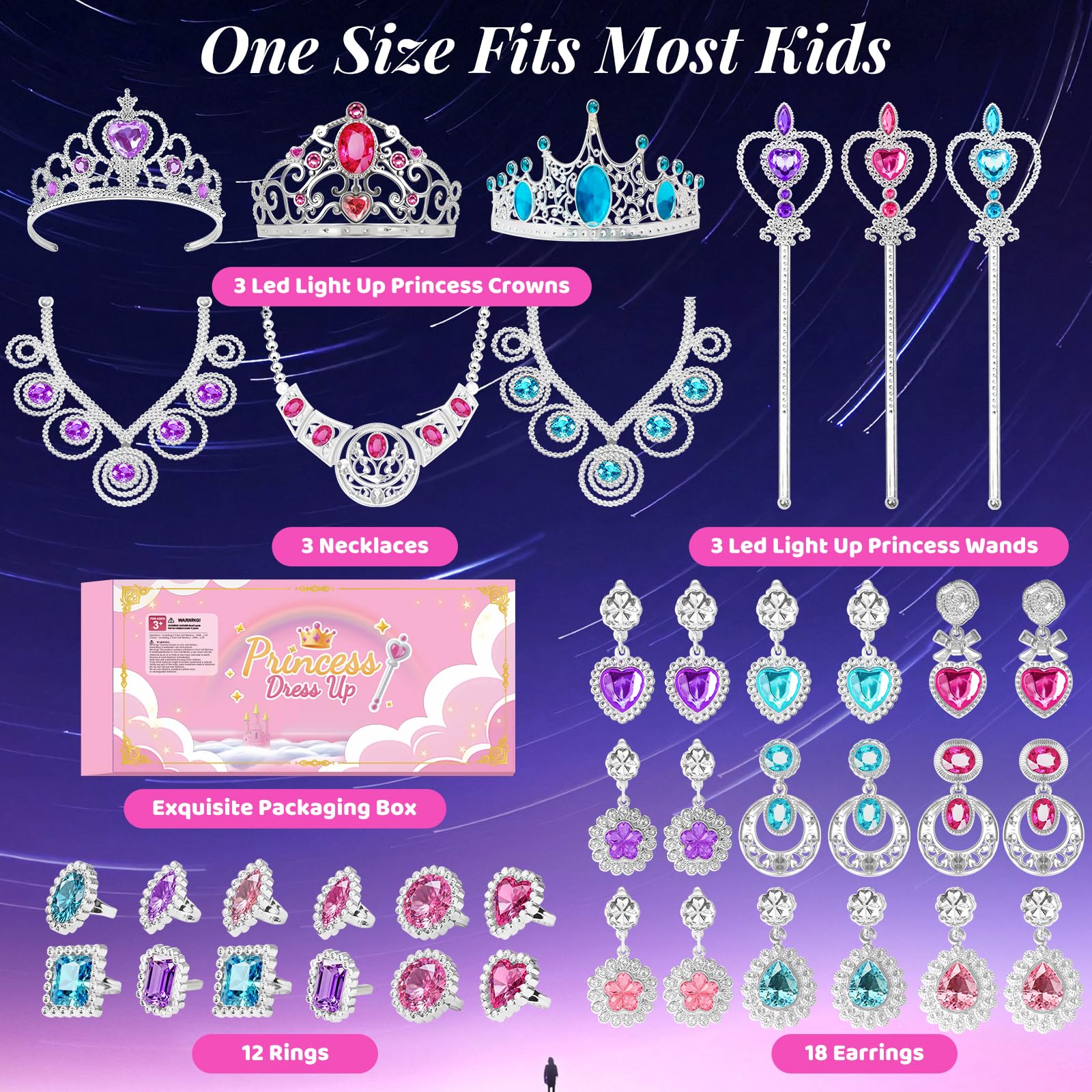 DUDUCOFU clip-on earrings fit young princesses, easy to wear.