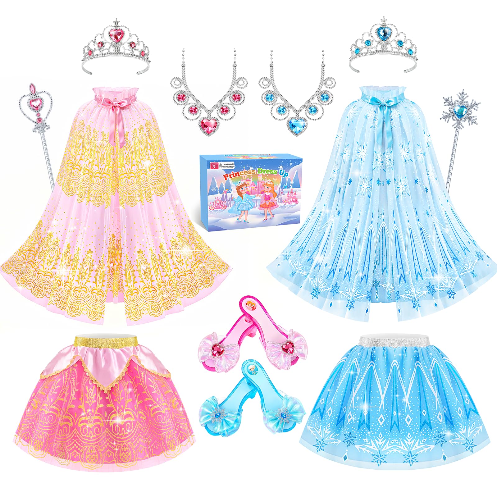 DUDUCOFU princess tutu skirts for imaginative play and styling