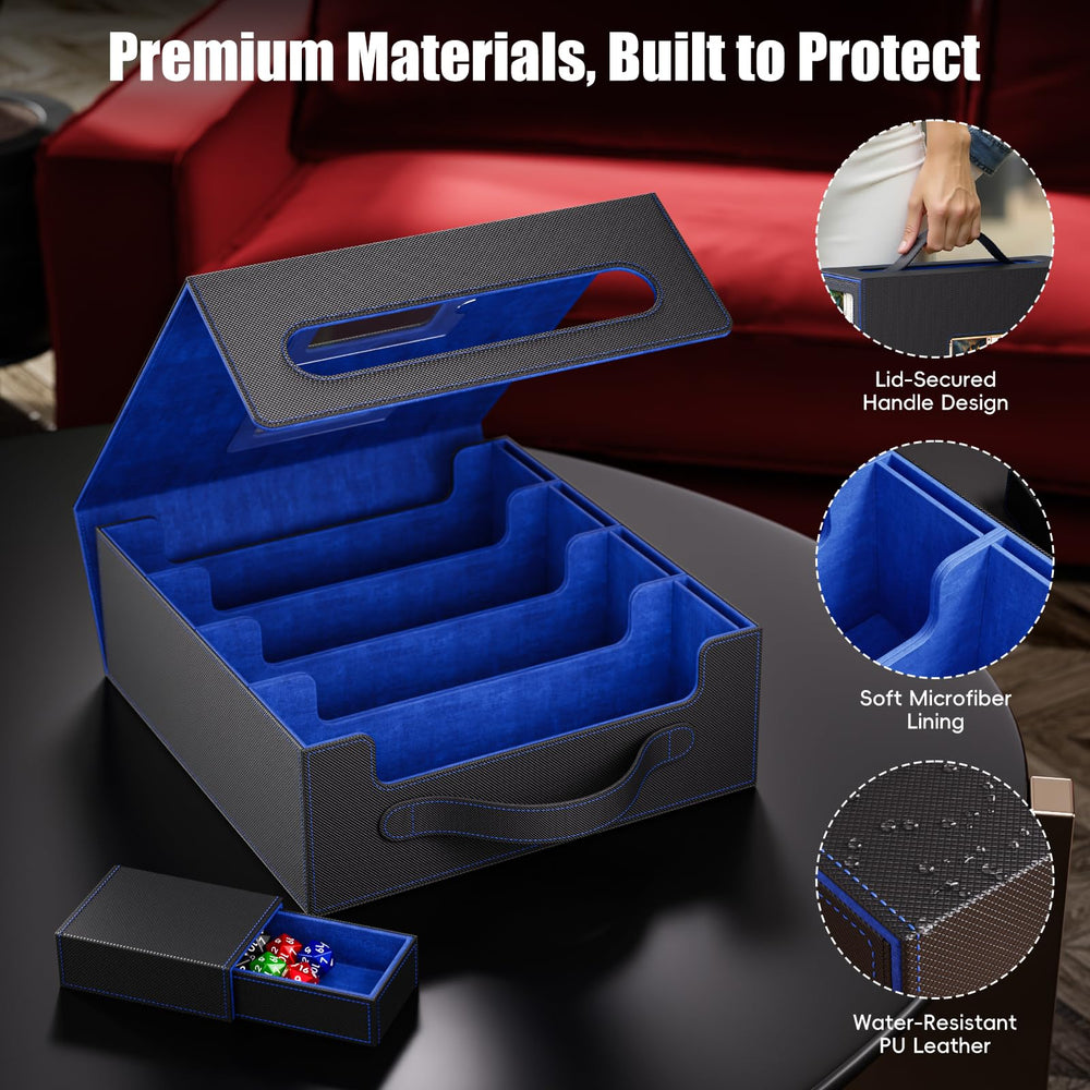Dufvrpe removable dice box keeps dice organized on the go.