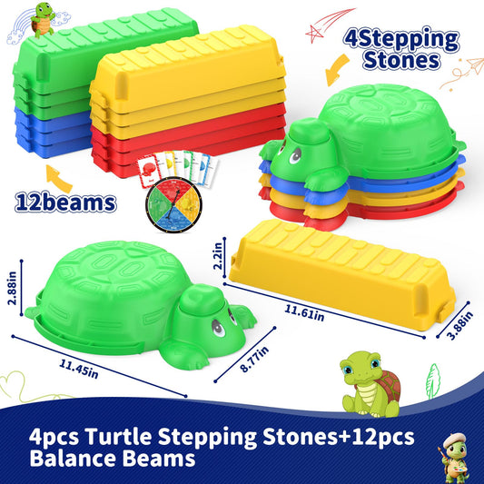 Dufvrpe turtle stepping stone orange enhances imaginative outdoor play.