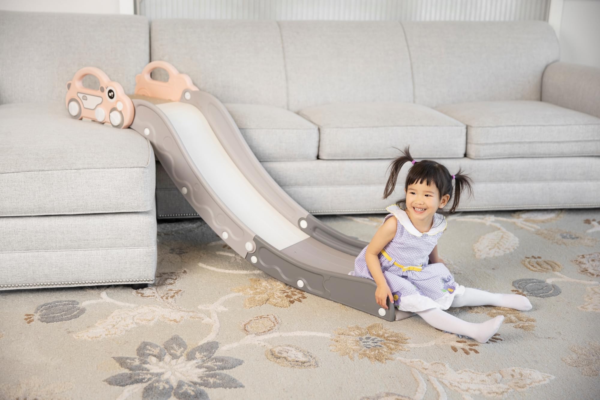 Duke Baby slide with secure base guardrail for stability