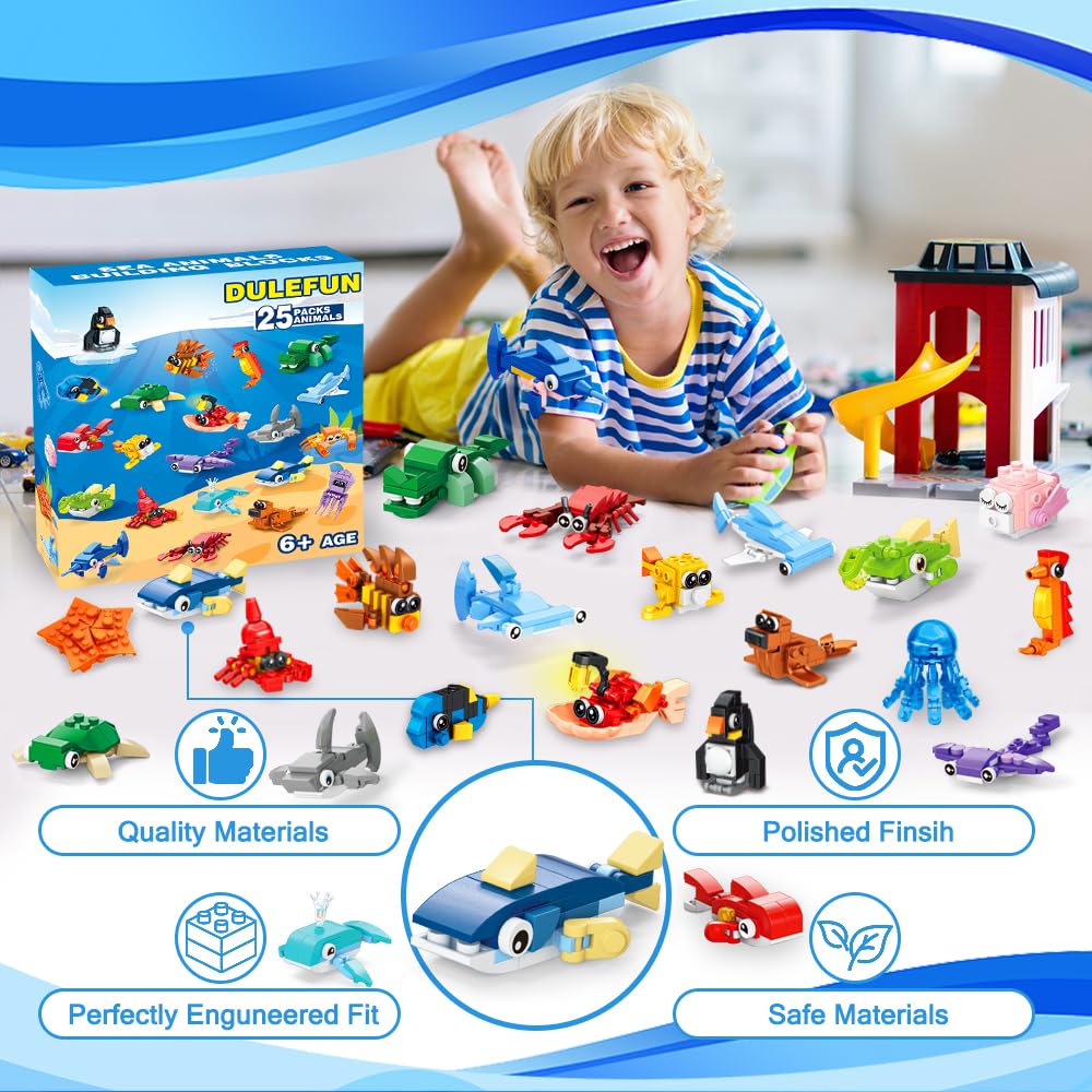 DULEFUN jellyfish blocks toy, easy to assemble and share.