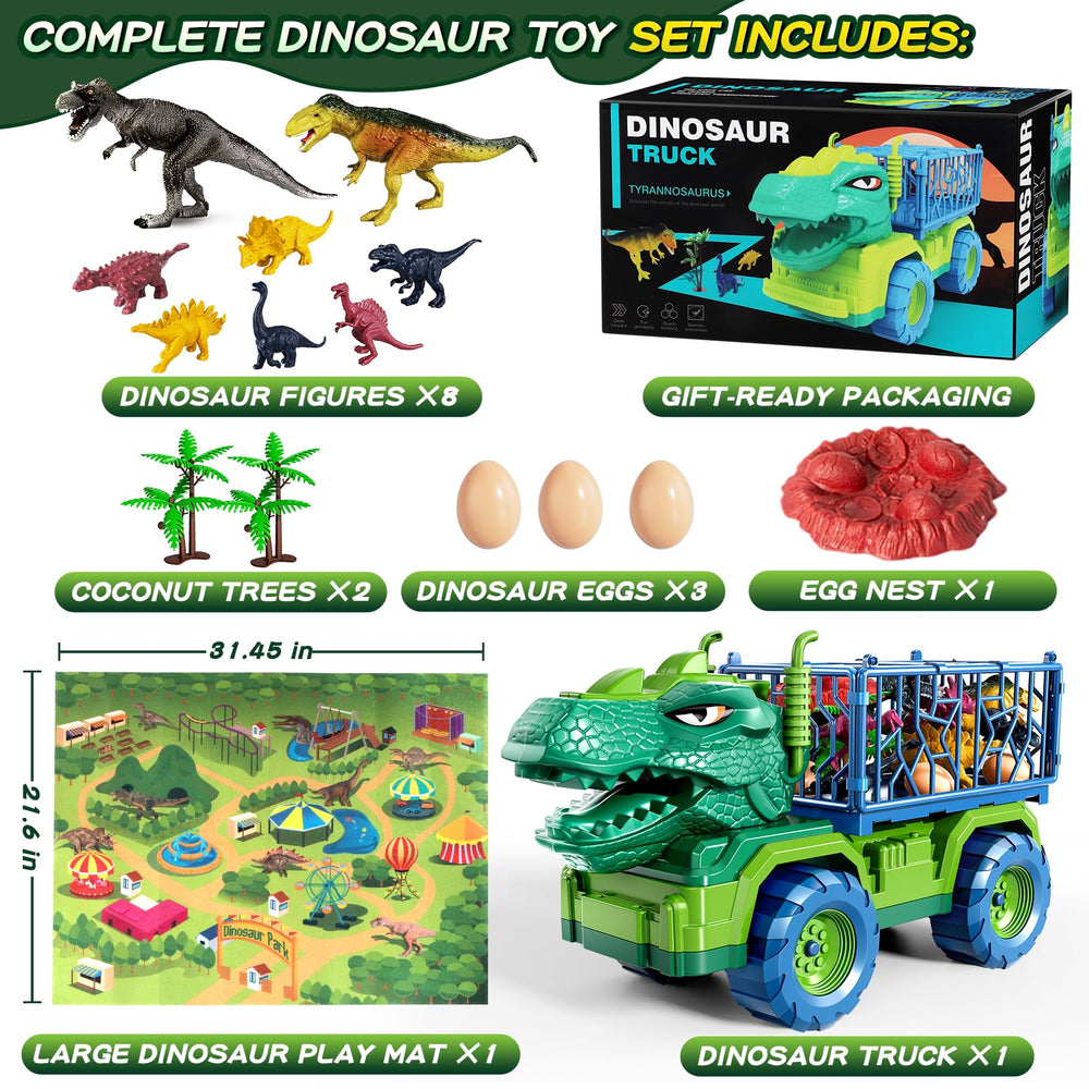 DULONIME 32x28 inch dinosaur play mat provides spacious surface for group play