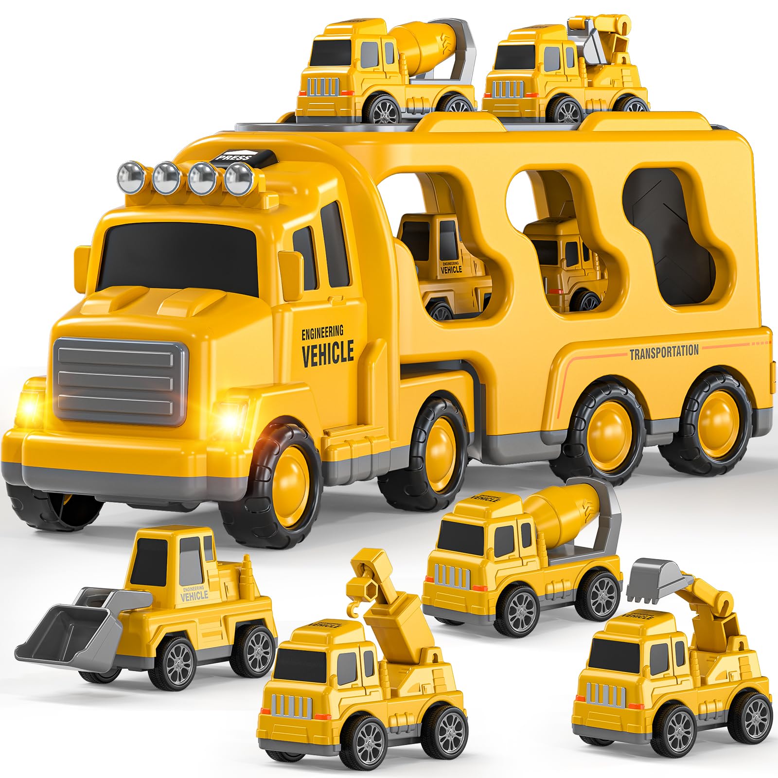 DULONIME gift-worthy construction truck set for birthdays and holidays.