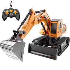 DULONIME durable construction truck for toddlers supports beginner engineering exploration.