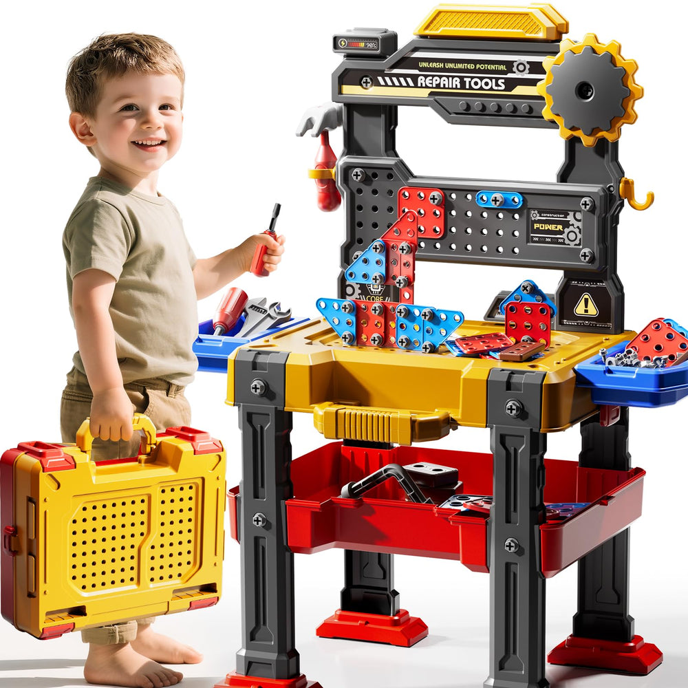 DULONIME educational construction toy encourages early building skills and curiosity