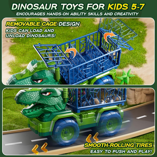 DULONIME eight dinosaur figures pack supports varied storytelling and role play