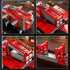 DULONIME fire trucks light and sound create engaging sensory play.