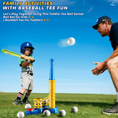 DULONIME T Ball Set easy-bat training boosts early hand-eye skills.