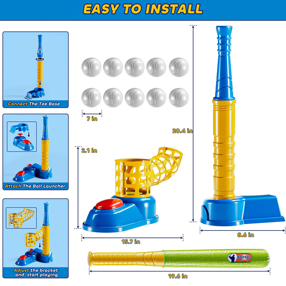 DULONIME T Ball Set indoor-outdoor versatility supports flexible play in any space.
