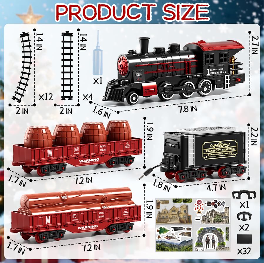 DULONIME train set 4 straight tracks support sturdy expanding designs